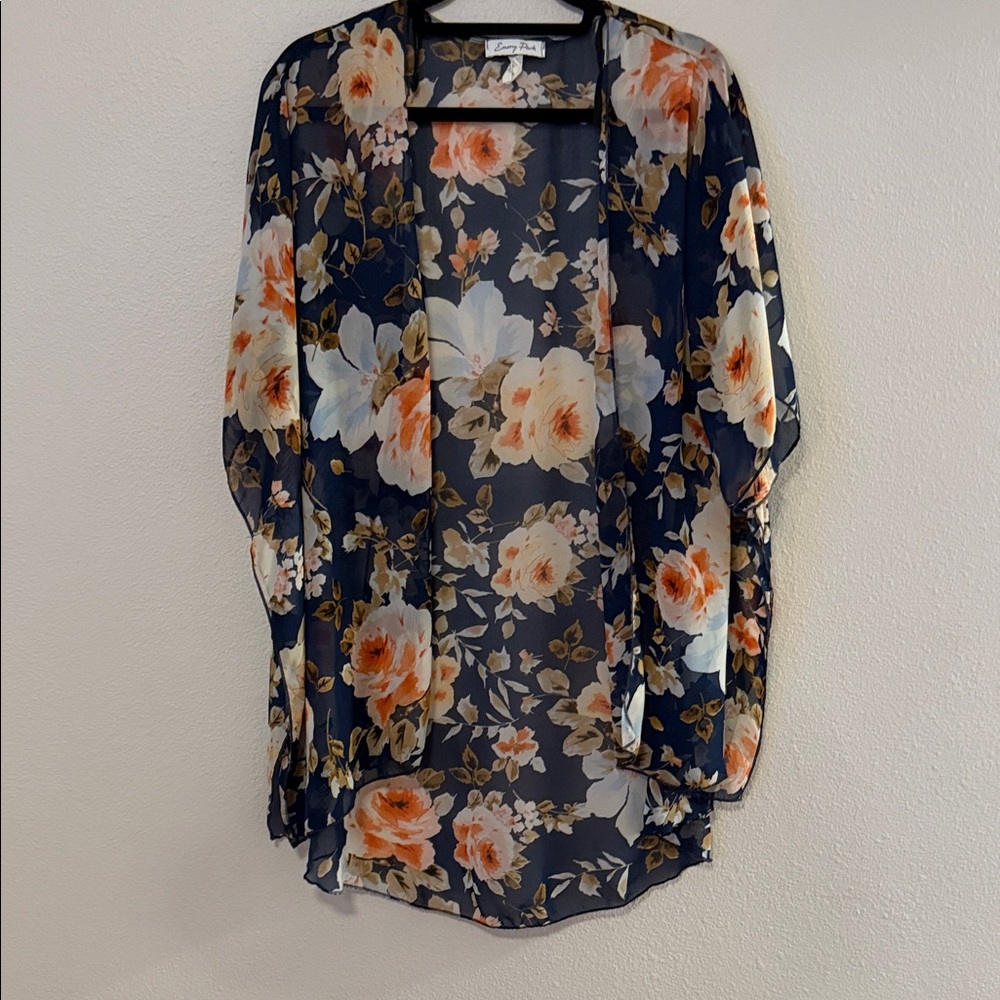 Floral Sheer Kimono Cardigan